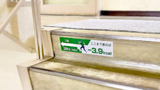 消費カロリーが分かる！「階段推しウォールステッカー」